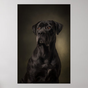 Elegant Dog Silhouette Poster