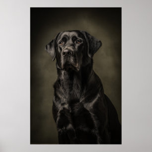 Elegant Dog Silhouette Poster