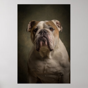 Elegant Dog Silhouette Poster