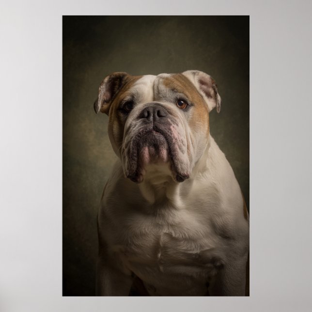 Elegant Dog Silhouette Poster (Front)