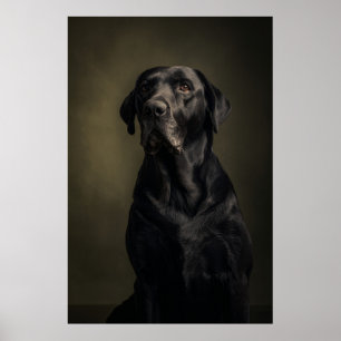 Elegant Dog Silhouette Poster