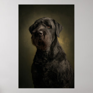 Elegant Dog Silhouette Poster
