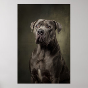 Elegant Dog Silhouette Poster