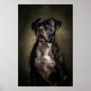 Elegant Dog Silhouette Poster