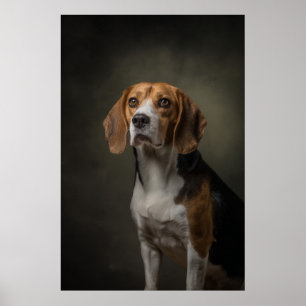 Elegant Dog Silhouette Poster
