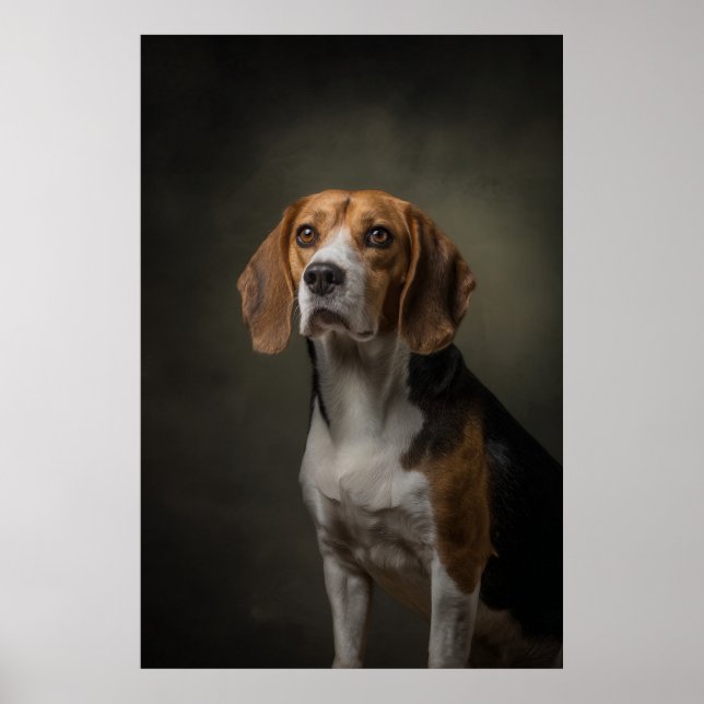 Elegant Dog Silhouette Poster (Front)
