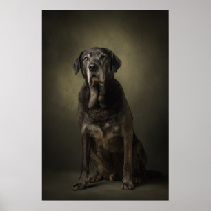 Elegant Dog Silhouette Poster