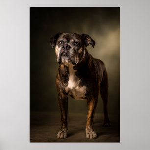 Elegant Dog Silhouette Poster