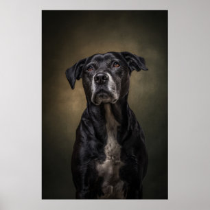 Elegant Dog Silhouette Poster