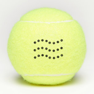 Elegant Dotted Wavy Lines Tennis Balls