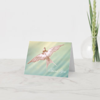 Elegant Dove Funeral Thank You Cards
