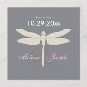 Elegant Dragon Fly Save the Date