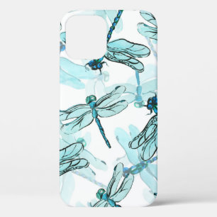 Elegant Dragonflies: Watercolor Wonder iPhone 12 Case