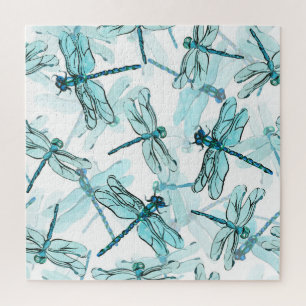 Elegant Dragonflies: Watercolor Wonder Jigsaw Puzzle