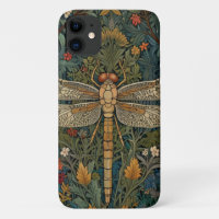 Elegant dragonfly artwork botanical boho chic