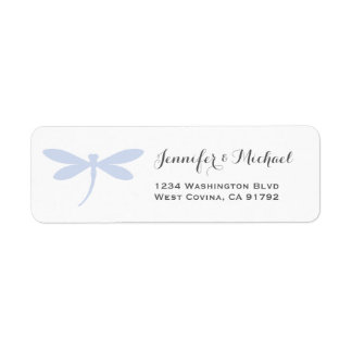 Elegant Dragonfly Return Address Label Template