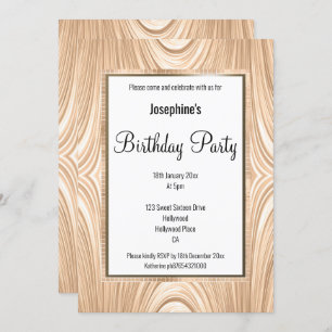 ELEGANT DRAPED SATIN BIRTHDAY INVITATION