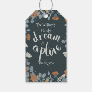 Elegant Dream and Explore Thanksgiving Gift Tags
