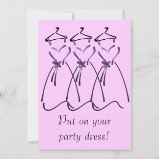 Elegant Dress Design with Customisable Slogan Invitation