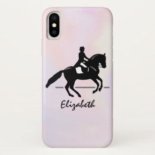 Elegant Dressage Rider on a Watercolor Background Case-Mate iPhone Case