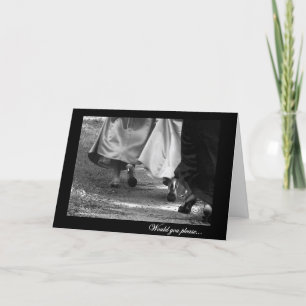 Elegant Dresses General Bridesmaid Request Card