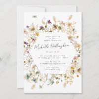 Elegant Dried Wildflower Pampas Bridal Shower