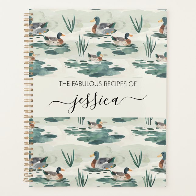 Elegant ducks script name Recipe Planner (Front)