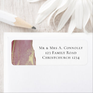 Elegant Dusky Viva Magenta Return Address