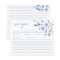 Elegant Dusty Blue Bridal Shower Recipe Card