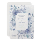 Elegant Dusty Blue Chinoiserie Floral Wedding