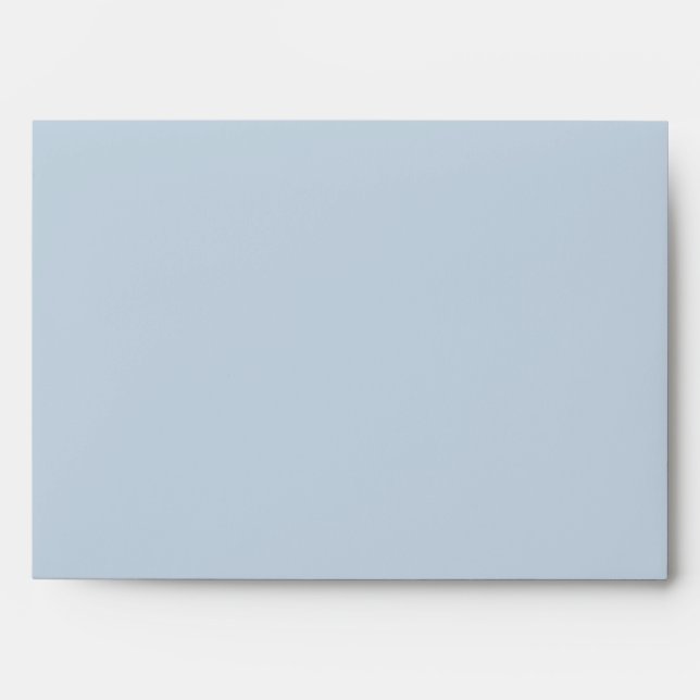 Elegant Dusty Blue Customisable Envelope  (Front)