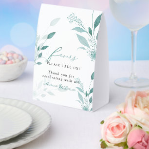 Elegant Dusty Blue Eucalyptus Teal Floral wedding