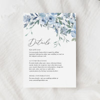 Elegant Dusty Blue Floral Wedding Details