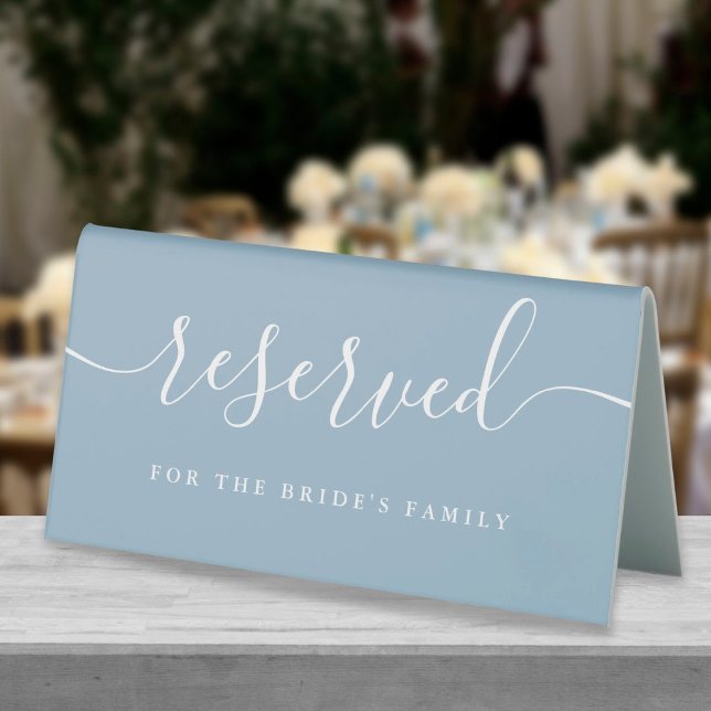 Elegant Dusty Blue Script Wedding Reserved (Creator Uploaded)
