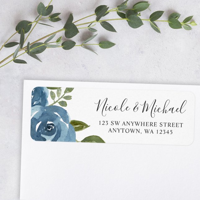 Elegant Dusty Blue Watercolor Floral (Creator Uploaded)