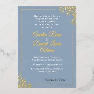 Elegant Dusty Blue Wedding