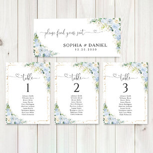Elegant Dusty Blue Wedding Head Table Sign