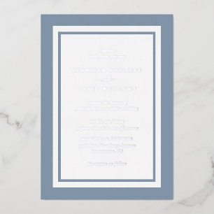Elegant Dusty Blue Wedding Silver
