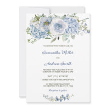 Elegant Dusty Blue Wedding Template