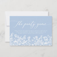 Elegant Dusty Blue Wildflower The Panty Game