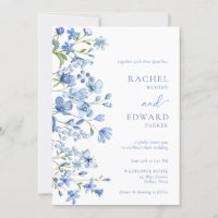 Elegant Dusty Blue Wildflower Wedding