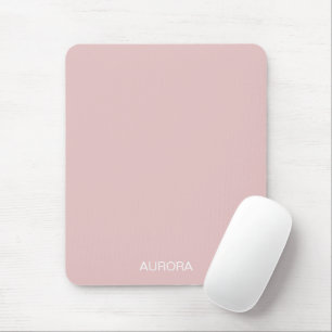 Elegant Dusty Blush Personalised Name -  Mouse Mat