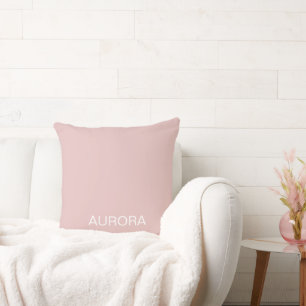 Elegant Dusty Blush Personalized Name - Cushion