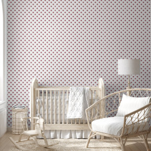 Elegant Dusty Pink Polka Dots Wallpaper