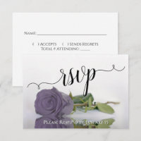 Elegant Dusty Purple Reflecting Rose Wedding