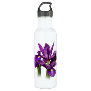 Elegant Dutch Iris Purple Sensation Flowers 710 Ml Water Bottle