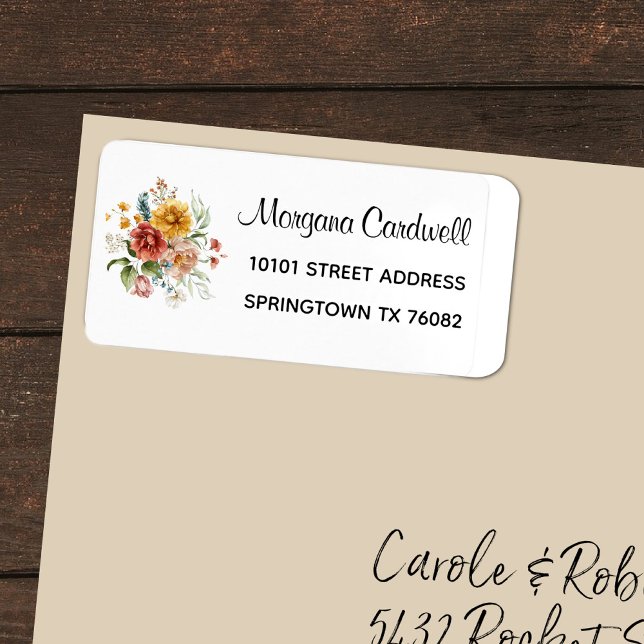 Elegant Dutch Still Life Watercolor Floral Address Label (Creator Uploaded)