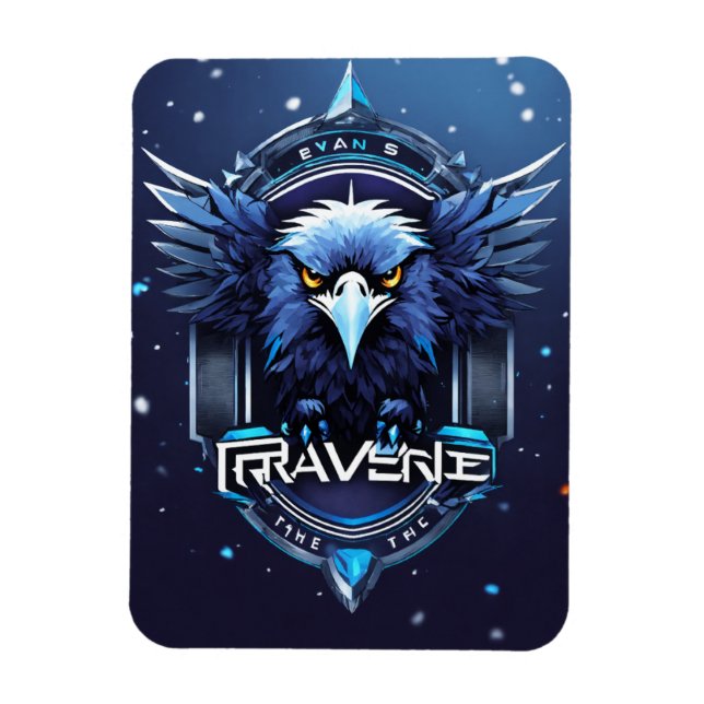 Elegant Eagle Logo Save the Date Card | Modern Min Magnet (Vertical)