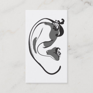 elegant ear business card