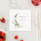 Elegant Earthy Greenery Personalised Names Date